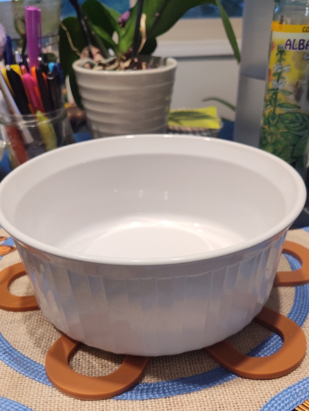White Ceramic Mixing Bowl